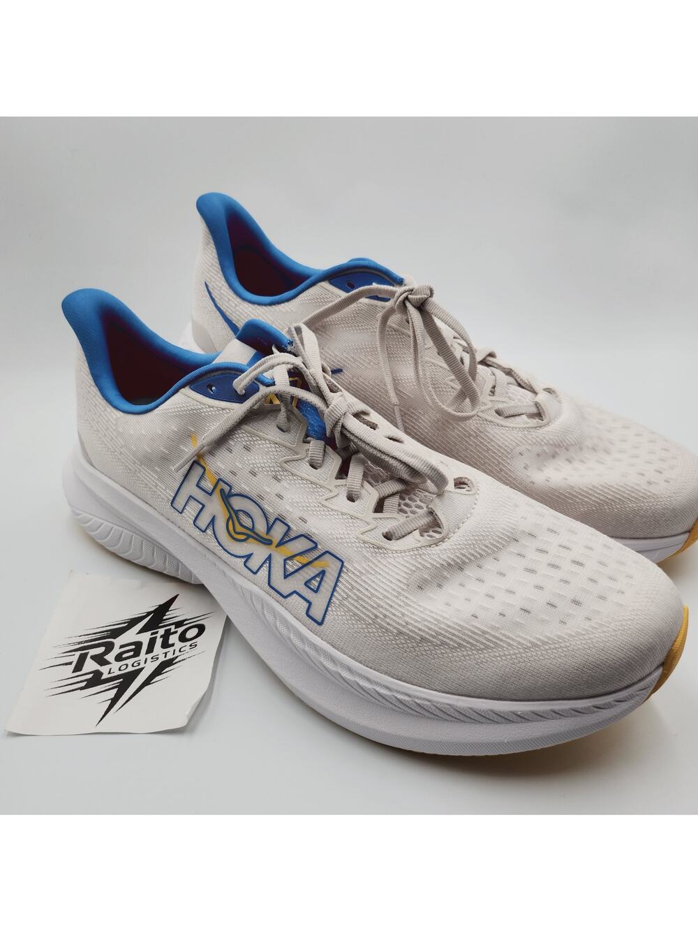 Mens Size 12 Hoka One One Sneakers Mach 6 Athletic Running Lace Up 1147790-SCCG